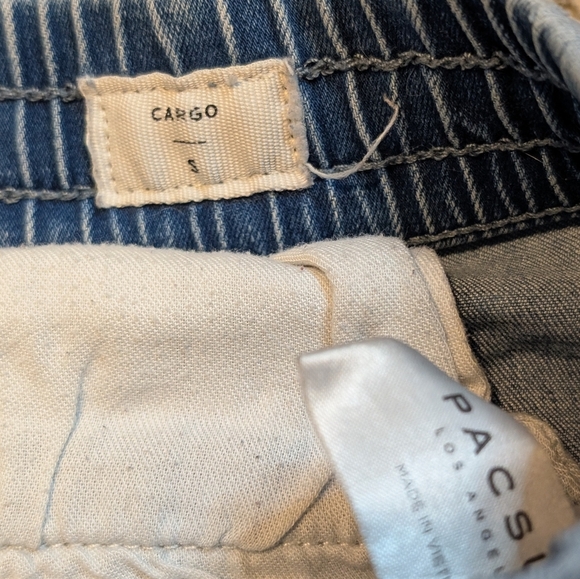 PacSun Y2K Blue Pull on Cargo Joggers Drawstring - Picture 6 of 10